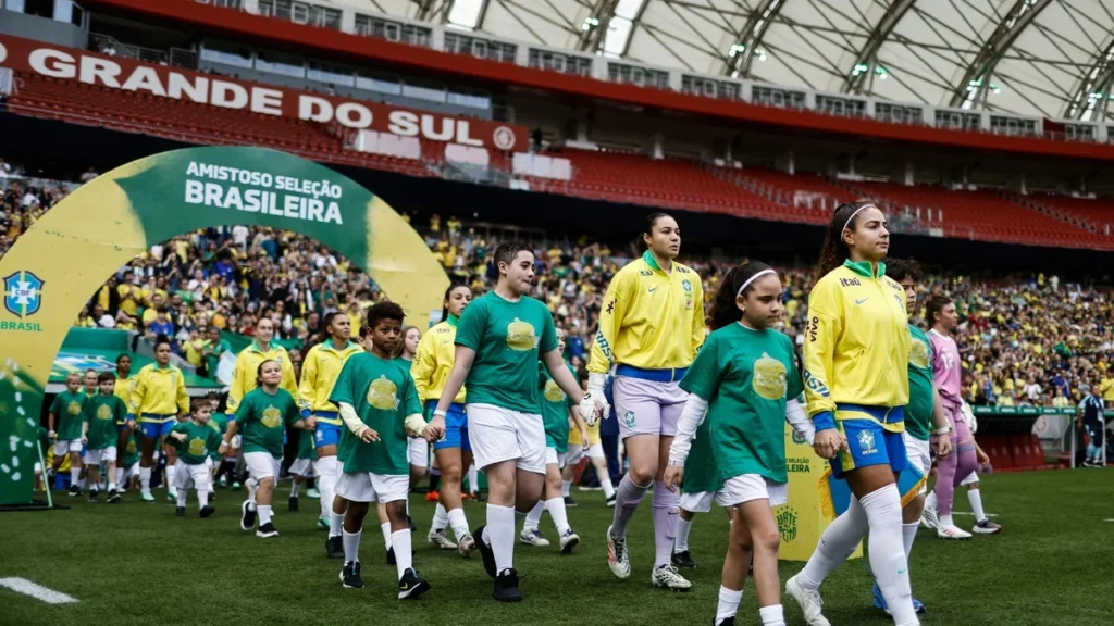 Porto Alegre e a Seleção Brasileira Feminina: um encontro histórico rumo à Copa de 2027 Porto Alegre e a Seleção Brasileira Feminina: um encontro histórico rumo à Copa de 2027