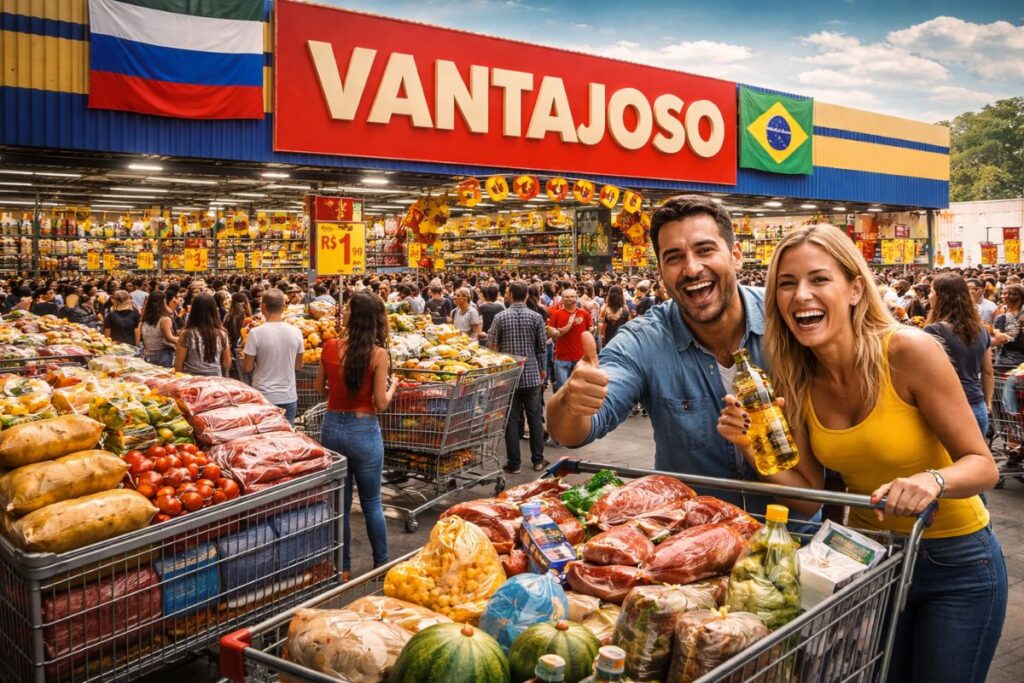 Rede Russa Vantajoso Chega ao Brasil: Preços Até 30% Menores no Supermercado Rede Russa Vantajoso Chega ao Brasil: Preços Até 30% Menores no Supermercado