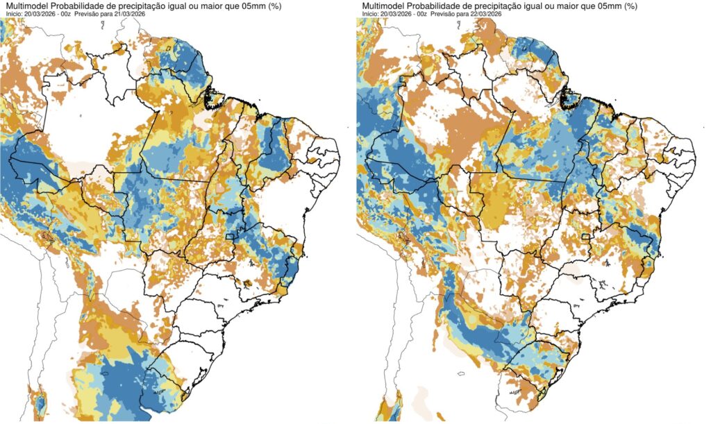 Calor e Temporais Marcam o Primeiro Fim de Semana do Outono no Brasil Calor e Temporais Marcam o Primeiro Fim de Semana do Outono no Brasil