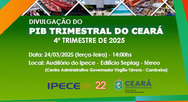 PIB do Ceará de 2025 será divulgado pelo Ipece na próxima terça-feira PIB do Ceará de 2025 será divulgado pelo Ipece na próxima terça-feira