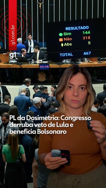 PL da Dosimetria: Congresso Reverte Veto de Lula e Favorece Bolsonaro PL da Dosimetria: Congresso Reverte Veto de Lula e Favorece Bolsonaro