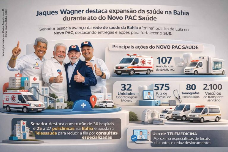 Senador Jaques Wagner Destaca Legado de Lula e Expansão da Saúde na Bahia Senador Jaques Wagner Destaca Legado de Lula e Expansão da Saúde na Bahia