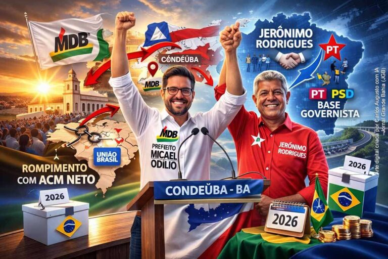 Prefeito de Condeúba Troca Aliança e Apoia Jerônimo Rodrigues em Reconfiguração Política na Bahia Prefeito de Condeúba Troca Aliança e Apoia Jerônimo Rodrigues em Reconfiguração Política na Bahia