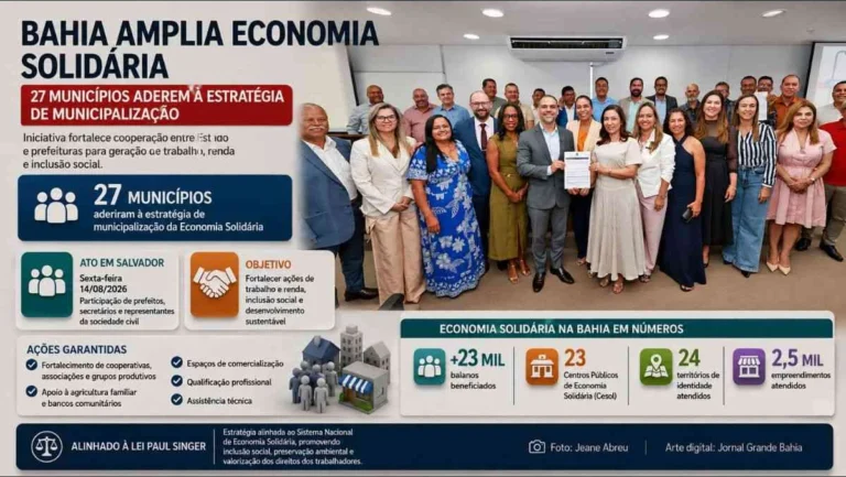 Governo da Bahia expande Economia Solidária com 27 novos municípios para gerar trabalho e renda Governo da Bahia expande Economia Solidária com 27 novos municípios para gerar trabalho e renda