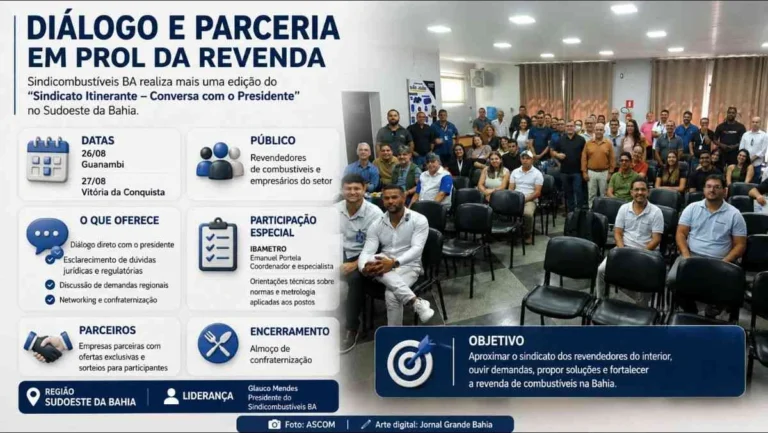 Sindicombustíveis Bahia amplia diálogo com revendedores no interior